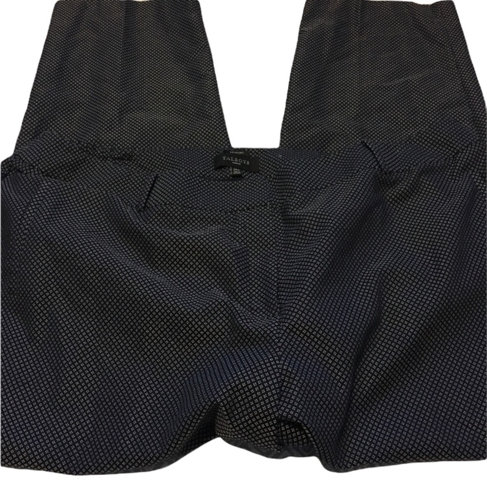 Tailored Women’s Patterned Dress Pants - Black